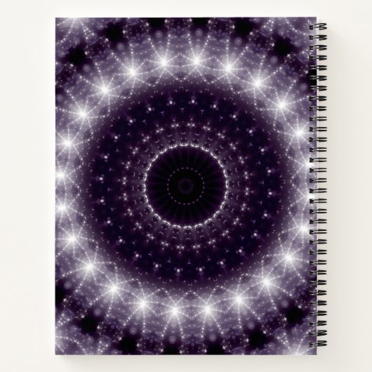 Fancy, witte en zwarte rand notitieboek (Achterkant)