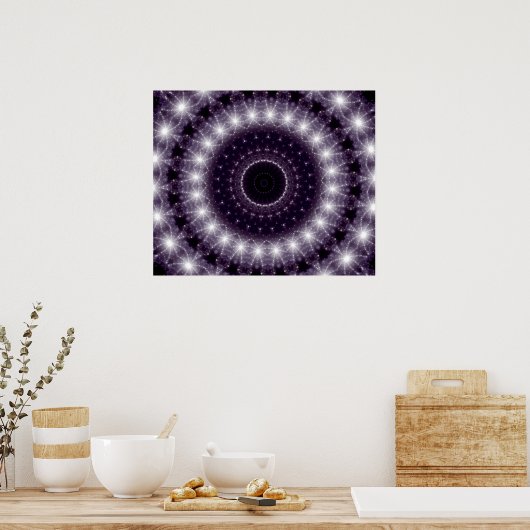 Fancy, witte en zwarte rand poster (Keuken)