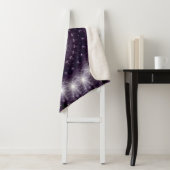 Fancy, witte en zwarte rand sherpa deken (In situ)