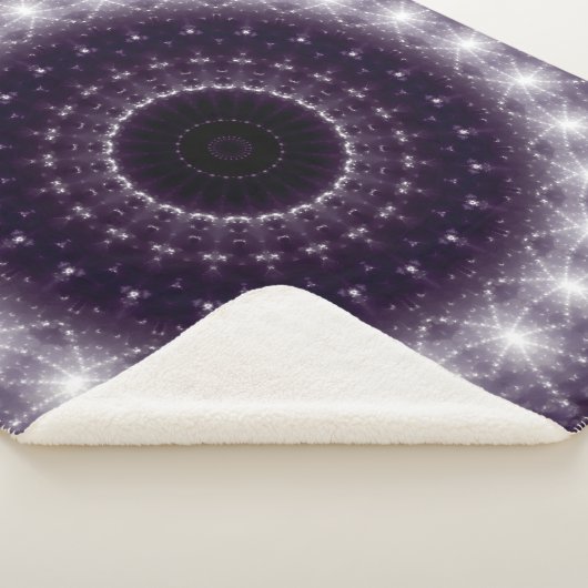 Fancy, witte en zwarte rand sherpa deken (3/4)