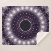 Fancy, witte en zwarte rand sherpa deken (Voorkant (horizontaal))