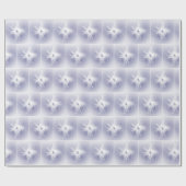 Fancy witte fractale sneeuwvlokken cadeaupapier (Vlak)