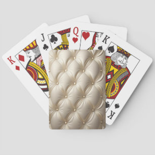 Fancy witte gestoffeerde stijl pokerkaarten