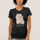 Fancy Witte Kat High Tea T-Shirt (Voorkant)