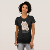 Fancy Witte Kat High Tea T-Shirt (Voorkant volledig)