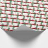 Fancy witte kerstbal cadeaupapier (Hoek)