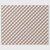 Fancy witte kerstbal cadeaupapier (Vlak)