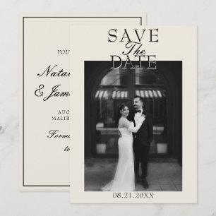 Fancy Witte Oude Rijke Man Fancy Foto Bruiloft Save The Date