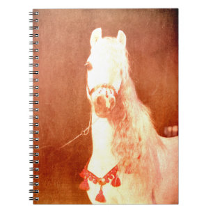 Fancy witte Pony  zigeunerstijl Notitieboek