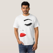 Fancy Women's Makeup-Lash Extensions Artist Print T-shirt (Voorkant volledig)