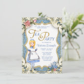 Fancy Wonderland Theepartij Kaart (Staand voorkant)