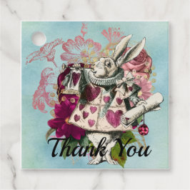 Fancy Wonderland White Rabbit Bedankjes Labels