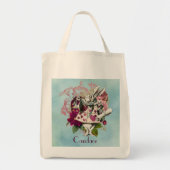 Fancy Wonderland White Rabbit Personalized Tote Bag (Voorkant)