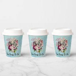 Fancy Wonderland White Rabbit Tea Party to Go Papieren Bekers