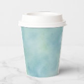 Fancy Wonderland White Rabbit Tea Party to Go Papieren Bekers (Achterkant)