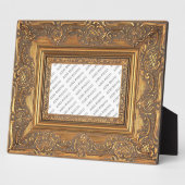 Fancy Wooden Lijst Foto Plaque toevoegen Fotoplaat (Zijkant)