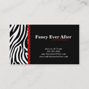 Fancy Zebra afdrukken Visitekaartje
