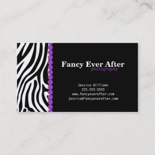 Fancy Zebra afdrukken Visitekaartje
