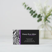 Fancy Zebra afdrukken Visitekaartje (Staand voorkant)