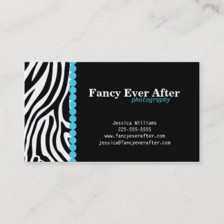 Fancy Zebra afdrukken Visitekaartje