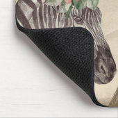 Fancy Zebra- en Eiffeltoren Muismat (Hoek)