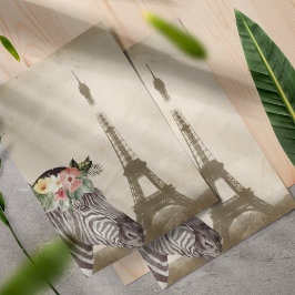 Fancy Zebra- en Eiffeltowerscrapbook