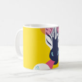 Fancy Zebra: Roze Zonnebril . Koffiemok (Voorkant links)