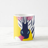 Fancy Zebra: Roze Zonnebril . Koffiemok (Center)