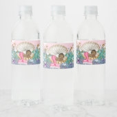 Fancy zeemeermin Baby shower waterflesetiketten Waterfles Etiket (Flessen)