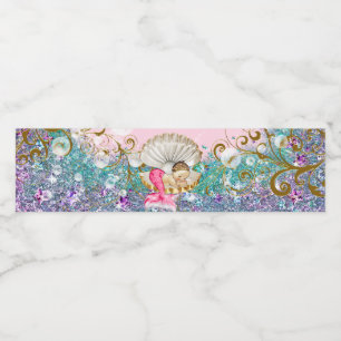 Fancy Zeemeermin Baby Shower Waterfleslabels Waterfles Etiket