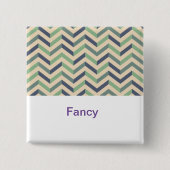 Fancy Zigzagpatroon Buttonnen | Stijlvolle geometr Vierkante Button 5,1 Cm (Voorkant)
