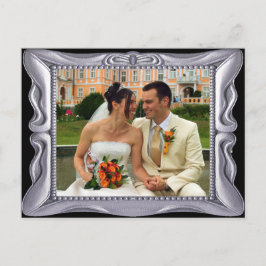 Fancy Zilver Lijst Voeg hier foto toe Briefkaart