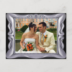 Fancy Zilver Lijst Voeg hier foto toe Briefkaart