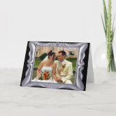 Fancy Zilver Lijst Voeg hier foto toe Kaart (Voorkant)