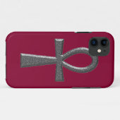 Fancy Zilveren Ankh Case-Mate iPhone Case (Achterkant (horizontaal))