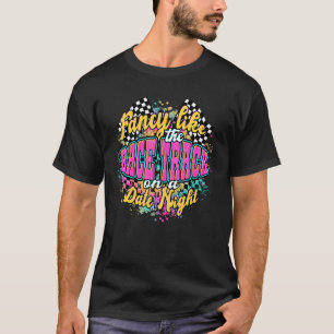 Fancy zoals het spoor van de Race op een Vintage v T-shirt