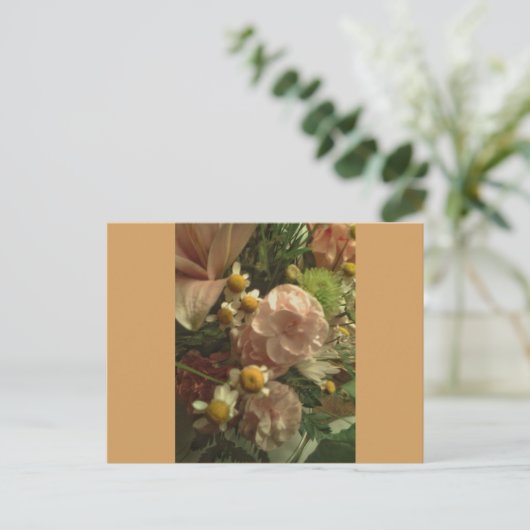 Fancy zonnebloemen briefkaart (Staand voorkant)