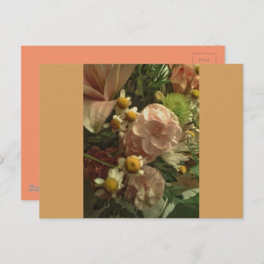 Fancy zonnebloemen briefkaart (Voorkant / Achterkant)