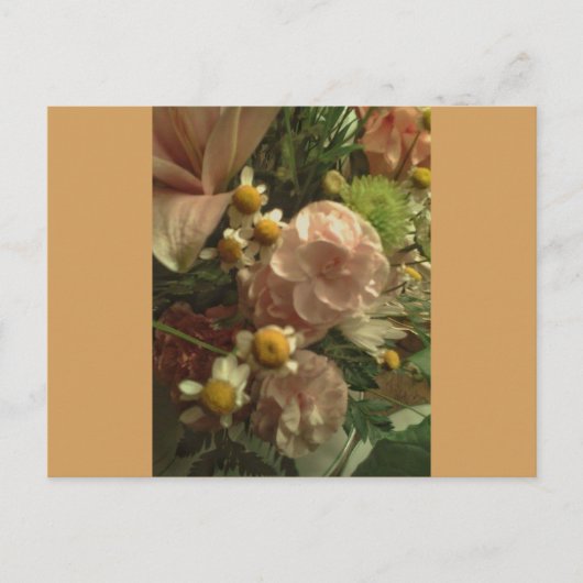 Fancy zonnebloemen briefkaart (Voorkant)