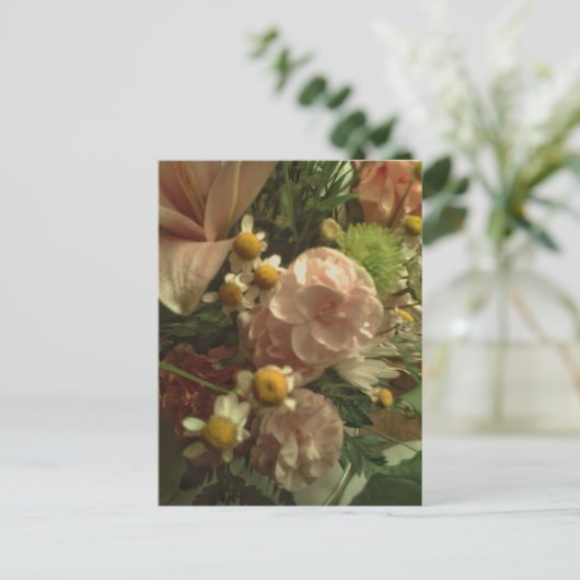 Fancy zonnebloemen briefkaart (Staand voorkant)