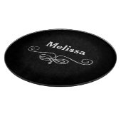 Fancy zwart en zilver snijplank (Hoek)