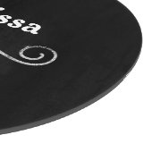 Fancy zwart en zilver snijplank (Hoek)