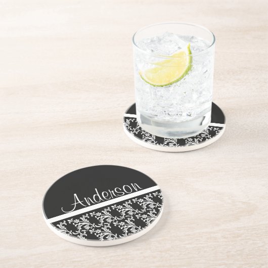 Fancy zwart Onderzetter (Zijkant)