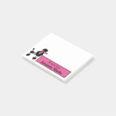 Fancy zwart werkstation op maat post-it® notes (Schuin)
