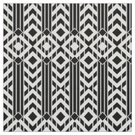 Fancy zwart-wit Chevron Stripes Geometric Stof