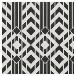 Fancy zwart-wit Chevron Stripes Geometric Stof