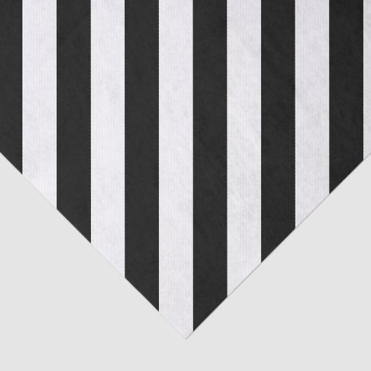 Fancy zwart-wit diagonaal gestreept patroon tissuepapier (Detail)