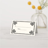 Fancy zwart-wit - Grieks zeer belangrijk Lijst - E Plaatskaartje (Achterkant)