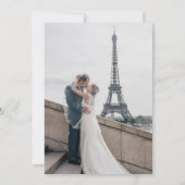 Fancy zwart-witscriptfoto | We zijn getrouwd Kaart (Achterkant)