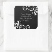 Fancy zwart-witte Stickers (Tas)